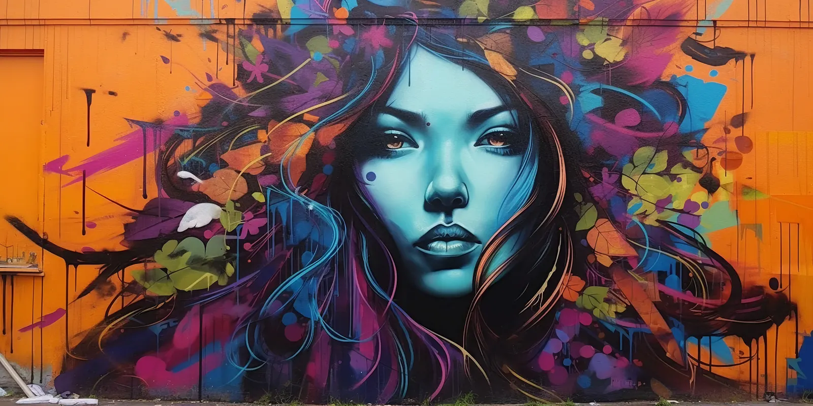 mural mujer en madrid